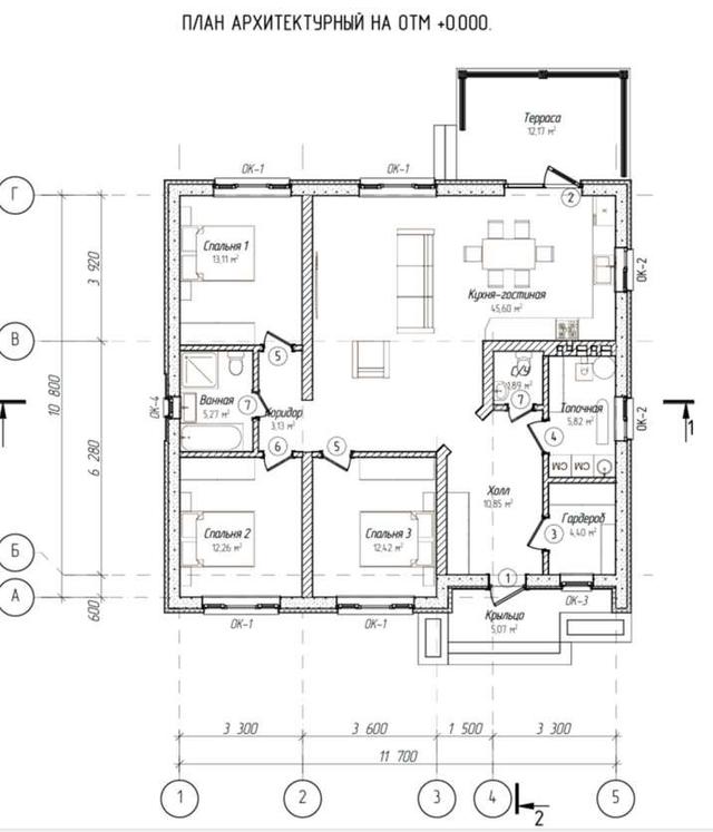 Фото 1-этажный дом 125 м2: 25