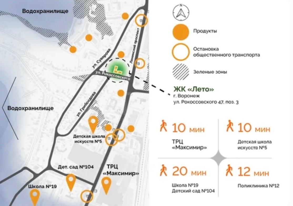 Фото 1 комнатная квартира 33.4 м2 этаж 12/21: 4