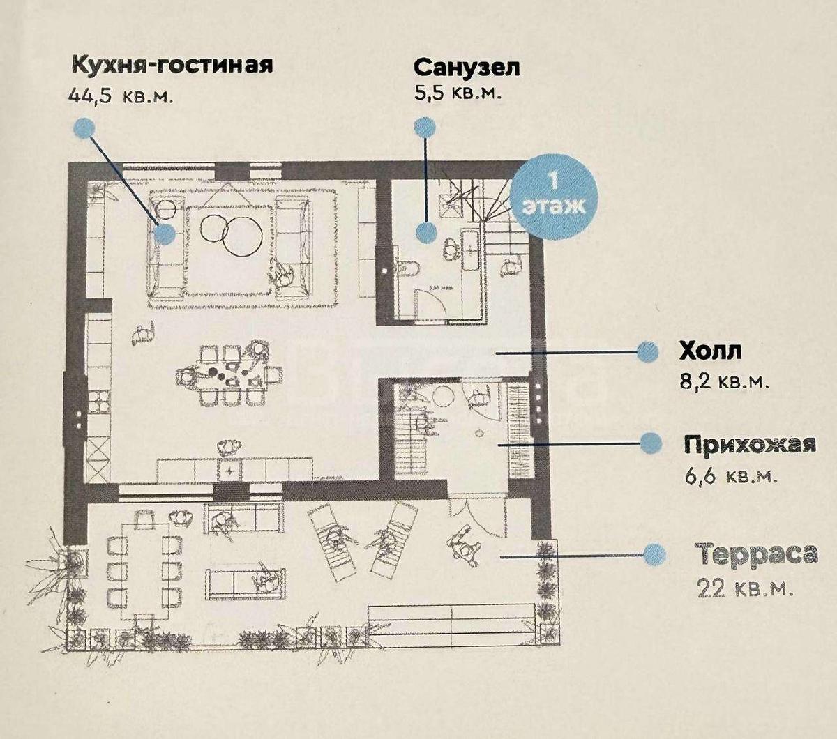 Фото 2-этажный таунхаус 96 м2: 10