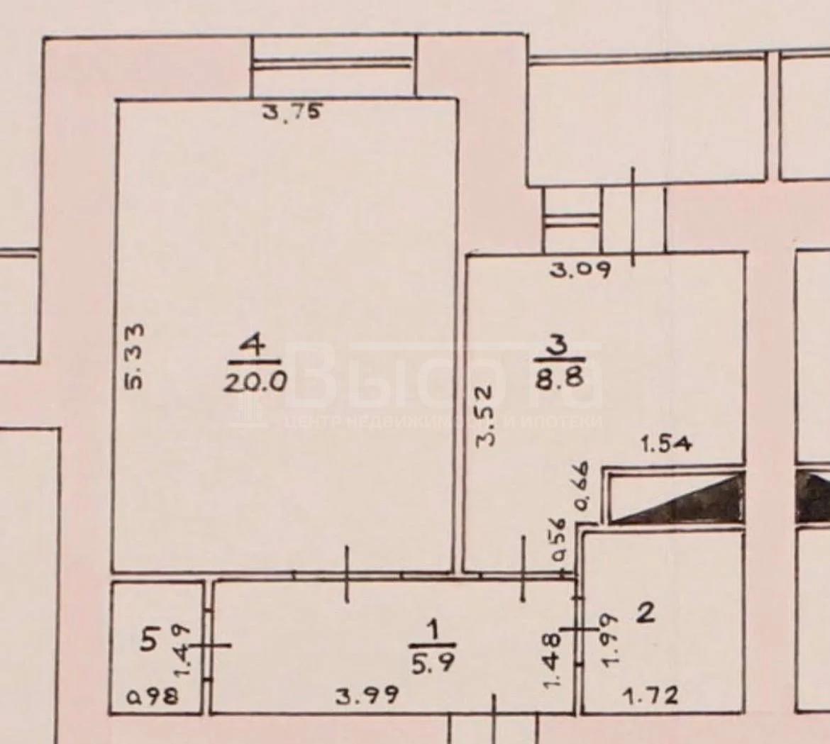 Фото 1 комнатная квартира 40.57 м2 этаж 7/16: 7