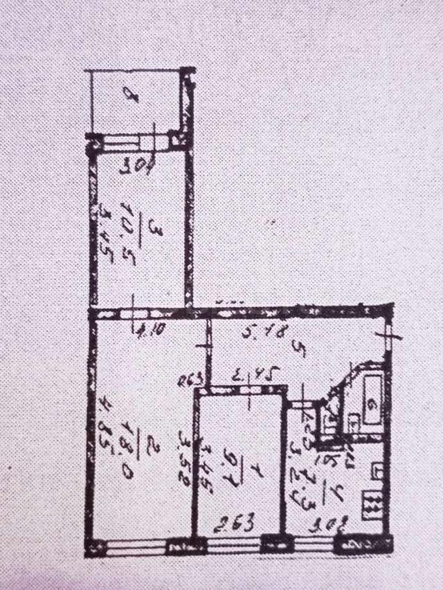 Фото 3 комнатная квартира 56.1 м2 этаж 2/9: 14