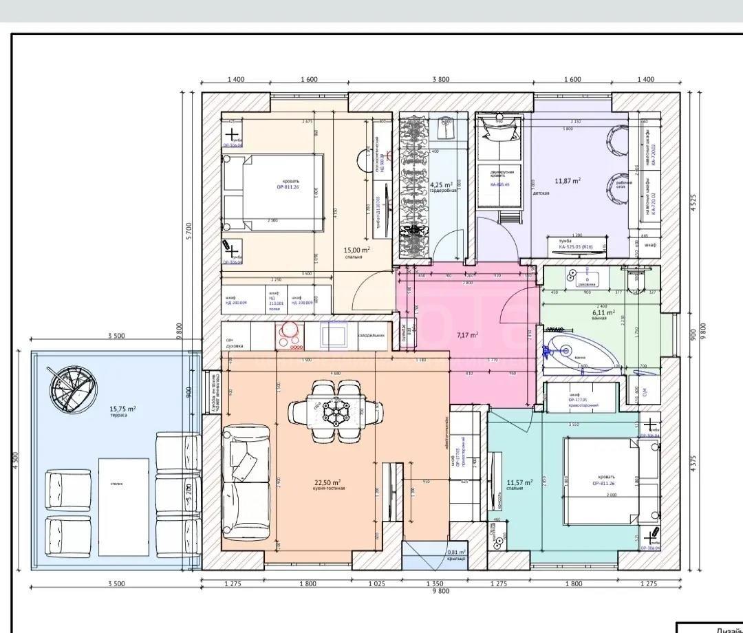 Фото 1-этажный дом 95 м2: 16