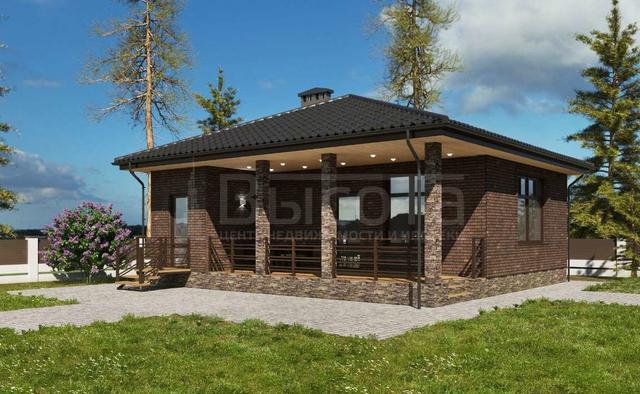 Фото 1-этажный коттедж 74 м2: 6