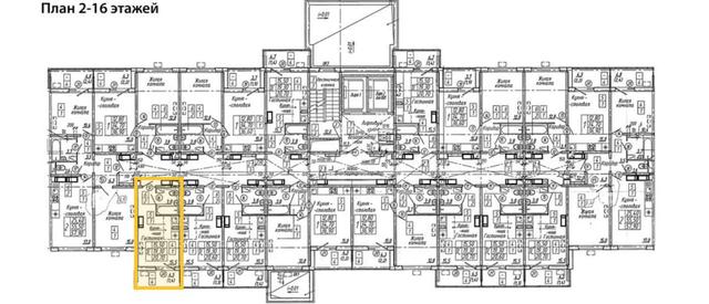 Фото 1 комнатная квартира 20.7 м2 этаж 9/17: 7