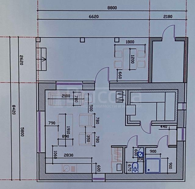 Фото 1-этажный коттедж 74 м2: 3